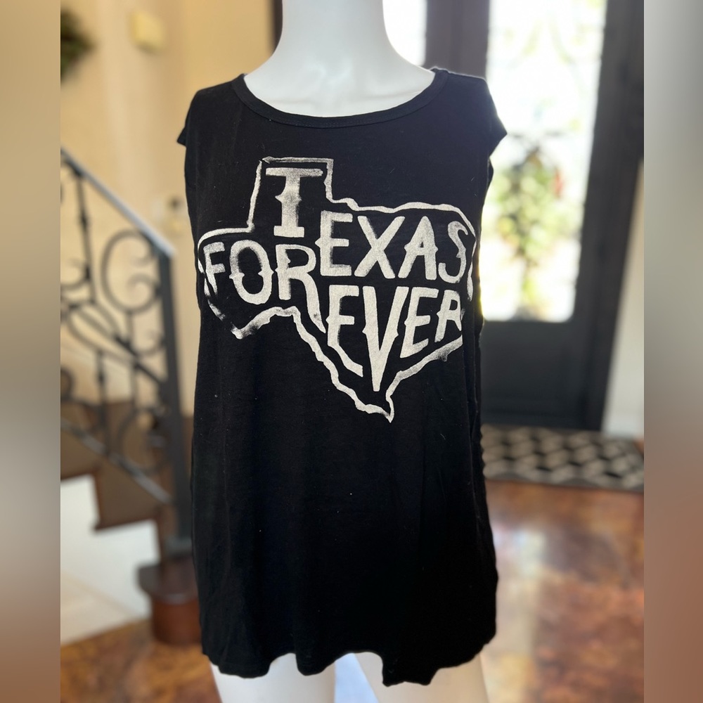 Color Bear Black Texas Forever Tank Top